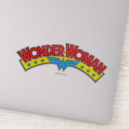 Wonder Woman 1987 Comic Book Logo Sticker