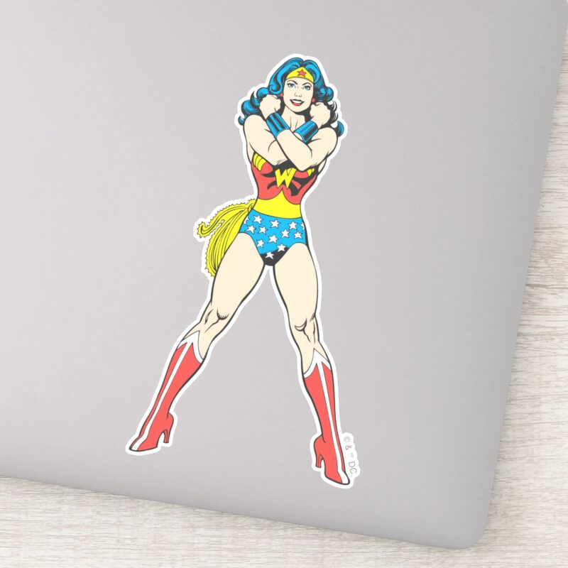 Wonder Woman Arms Crossed Sticker