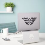 Wonder Woman Black Lace Logo Sticker