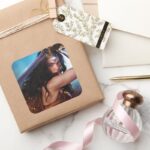 Wonder Woman Blocking With Sword Square Sticker