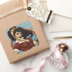 Wonder Woman Bombshell Name Graphic Square Sticker