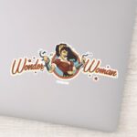 Wonder Woman Bombshell Name Graphic Sticker