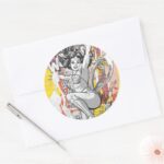 Wonder Woman Collage 1 Classic Round Sticker