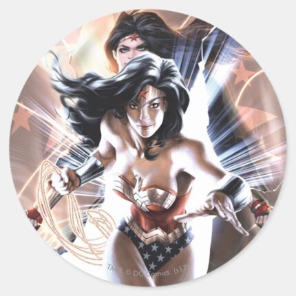 Wonder Woman Comic Cover 609 Variant Classic Round Sticker