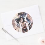 Wonder Woman Comic Cover 609 Variant Classic Round Sticker