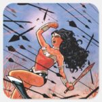 Wonder Woman Cover 1 Square Sticker
