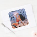 Wonder Woman Cover 1 Square Sticker