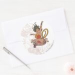 Wonder Woman Goddess Classic Round Sticker