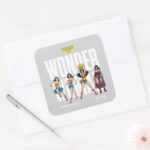 Wonder Woman Legends Forever Graphic Square Sticker