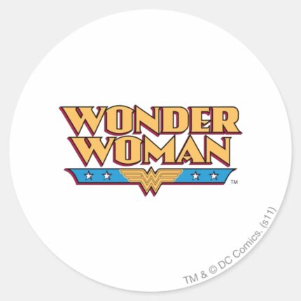 Wonder Woman Logo 2 Classic Round Sticker