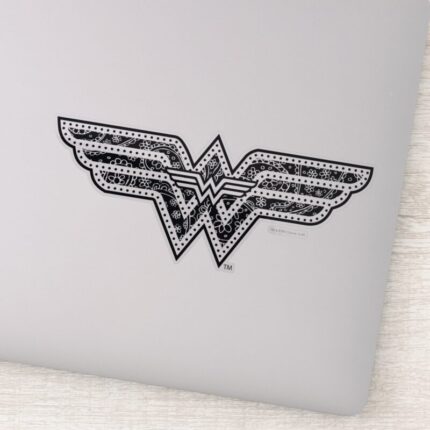 Wonder Woman Paisley Logo Sticker