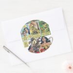 Wonder Woman Princess Diana Classic Round Sticker