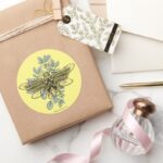 Wonder Woman Queen Bee Logo Classic Round Sticker