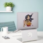 Wonder Woman Retro Profile Sunburst Sticker