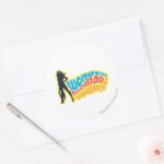 Wonder Woman Silhouette Classic Round Sticker