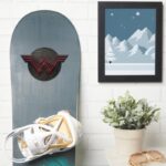 Wonder Woman Symbol Over Concentric Circles Sticker