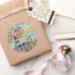 Wonder Woman Themyscira Classic Round Sticker