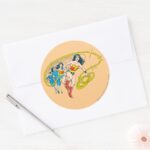 Wonder Woman Transform Classic Round Sticker