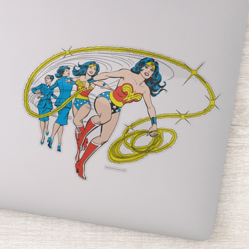 Wonder Woman Transform Sticker