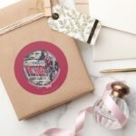 Wonder Woman Upward To Victory Classic Round Sticker