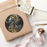 Wonder Woman Yellow Fade Classic Round Sticker