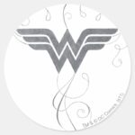 Wonder Woman Beauty Bliss Logo Classic Round Sticker