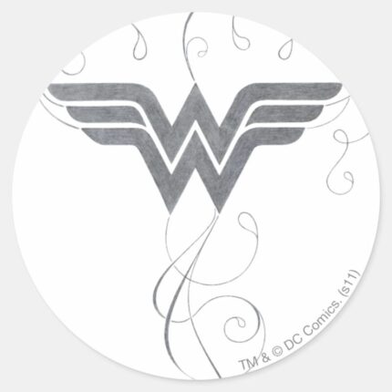 Wonder Woman Beauty Bliss Logo Classic Round Sticker