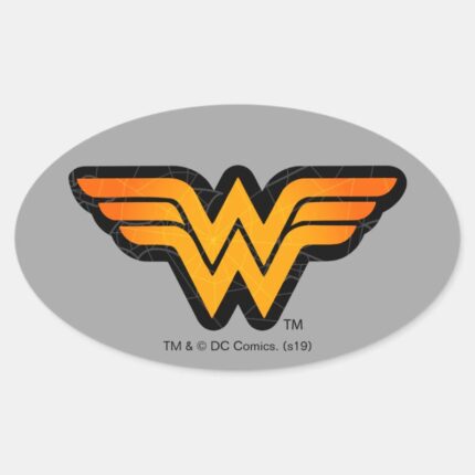 Wonder Woman Seasonally Inspired Logo Oval Sticker