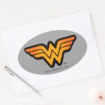Wonder Woman Seasonally Inspired Logo Oval Sticker