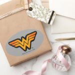 Wonder Woman Seasonally Inspired Logo Oval Sticker