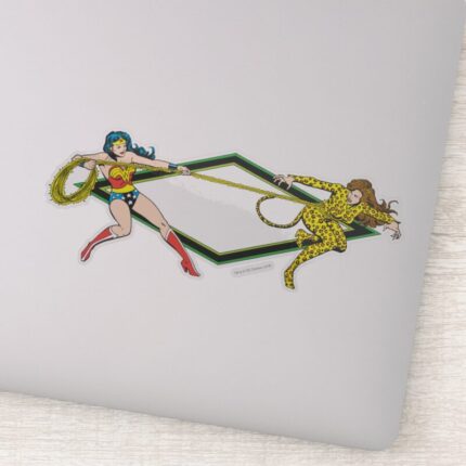 Wonder Woman Vs The Cheetah Sticker