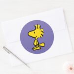Woodstock Classic Design Classic Round Sticker