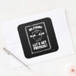 Work Out With Mr. Strong Square Sticker