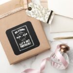 Work Out With Mr. Strong Square Sticker