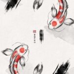 Yin Yang Good Luck Koi Poster