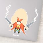 Yosemite Sam Back Off Sticker
