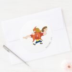 Yosemite Sam HIKE Classic Round Sticker