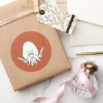 Yosemite Sam Smoking Guns Classic Round Sticker