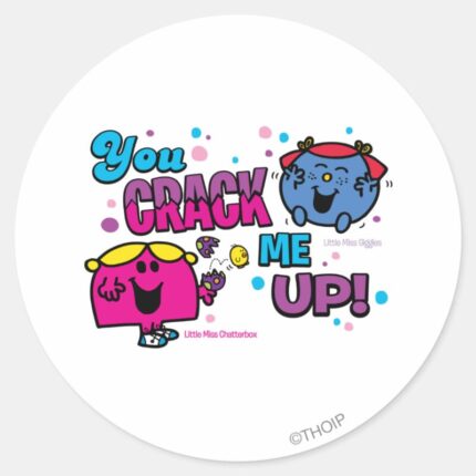You Crack Me Up Classic Round Sticker
