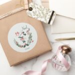 Yuletide Joy Minnie Noel Classic Round Sticker