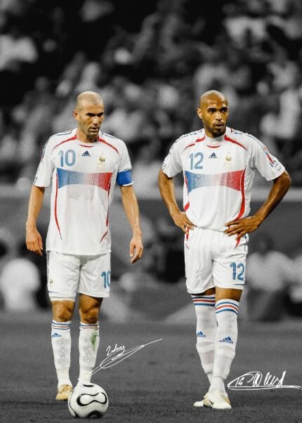 Zidane Amp Henry Soccer Poster