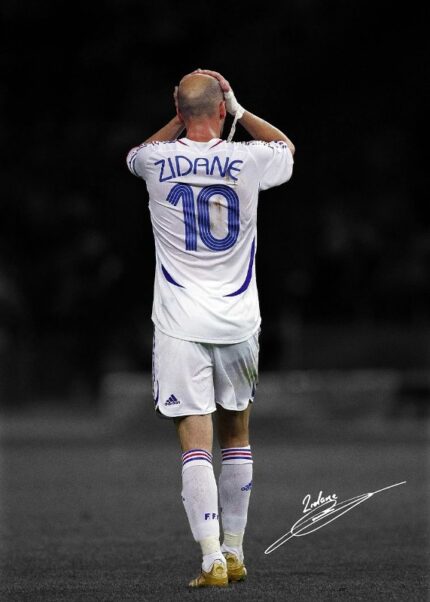 Zinedine Zidane Soccer Poster