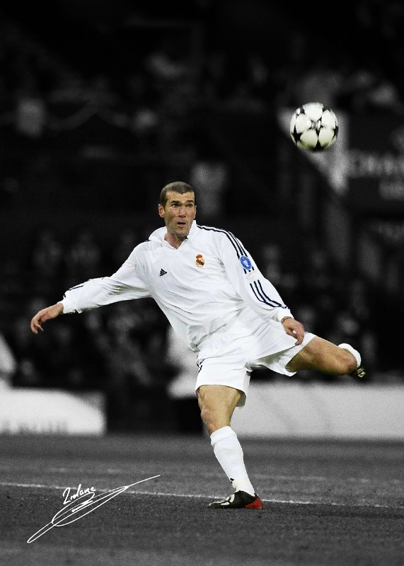 Zinedine Zidane Soccer Poster