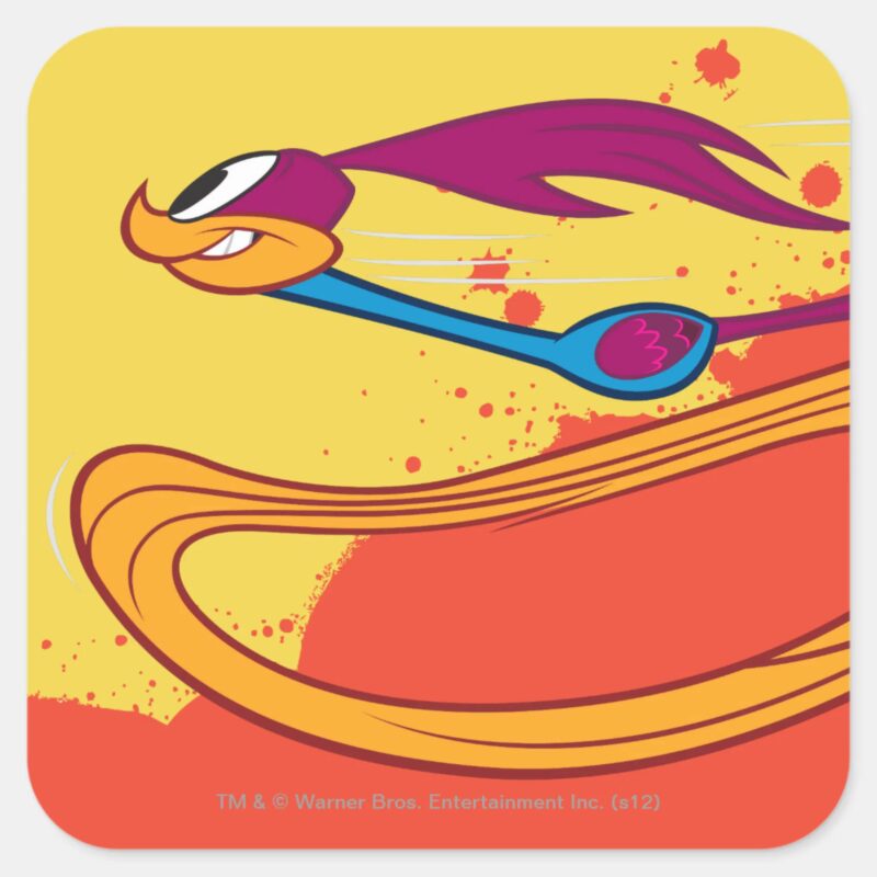 Zooming ROAD RUNNER™ Square Sticker Zooming ROAD RUNNER™ Square Sticker