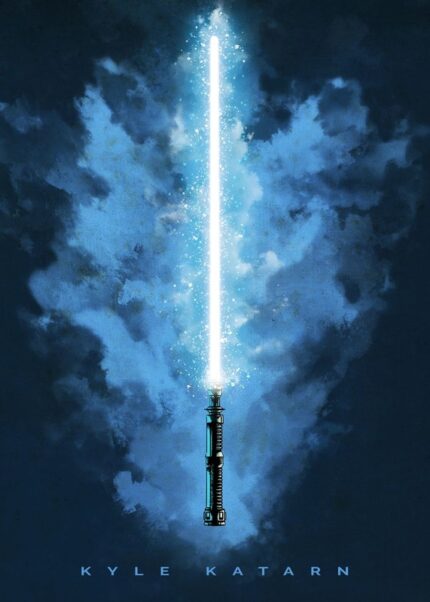 Kyle Katarn Lightsaber Star Wars Poster