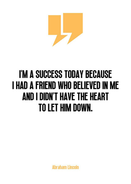 Abraham Lincoln motivational Quote Poster