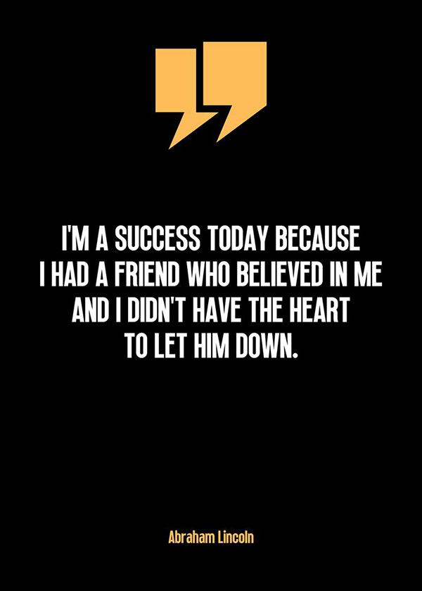 Abraham Lincoln Success motivational Quote Poster