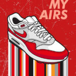 Air Max 1 86 OG Big Bubble Red Sneaker Poster