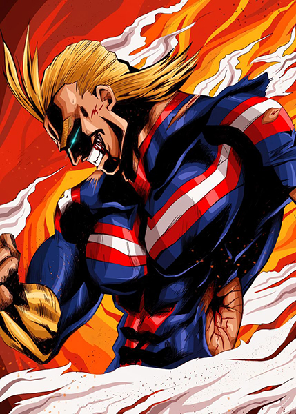 All Might My Hero Academia Japanese anime Poster