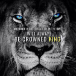 Always be Crowned King animal motivational Poster